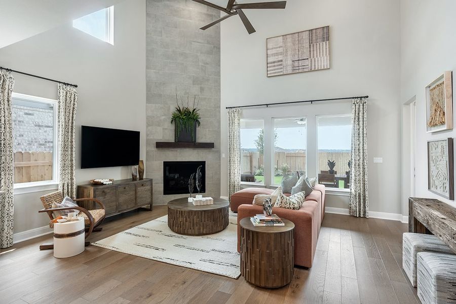 Furnished interior view inside a new home in Parkside on the River, Georgetown (Image 9).