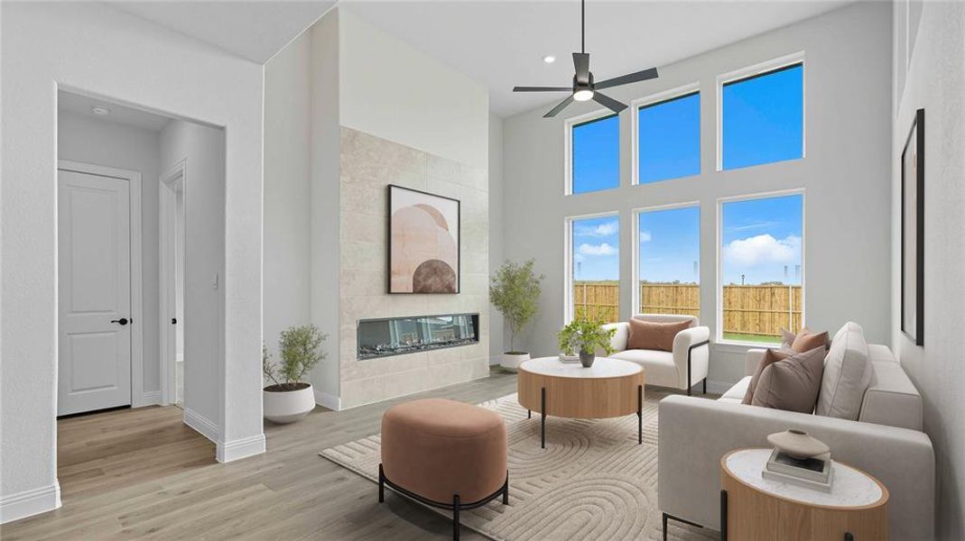 Furnished interior view inside a new home in Clearview Ranch, Royse City (Image 13).