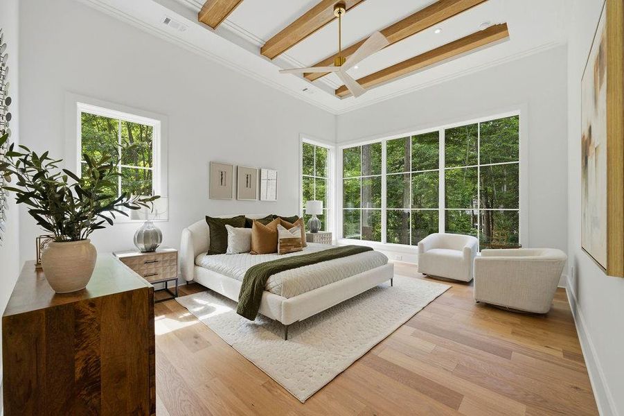 Furnished interior view inside a new home in , Atlanta (Image 68).