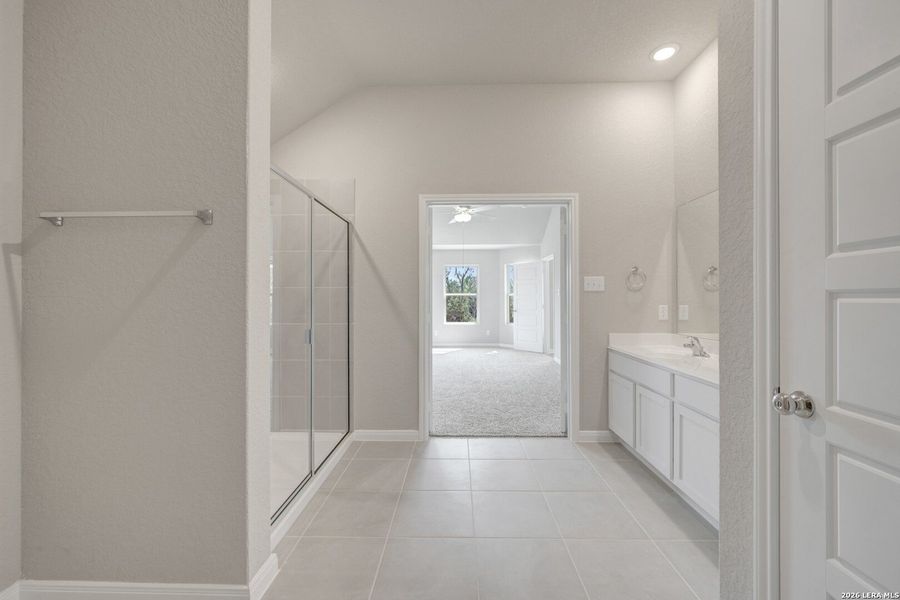 Furnished interior view inside a new home in Chaparral Ranch, Floresville (Image 11).