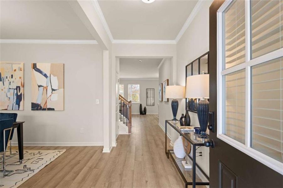 Furnished interior view inside a new home in Hillbrooke Preserve, Conyers (Image 6).