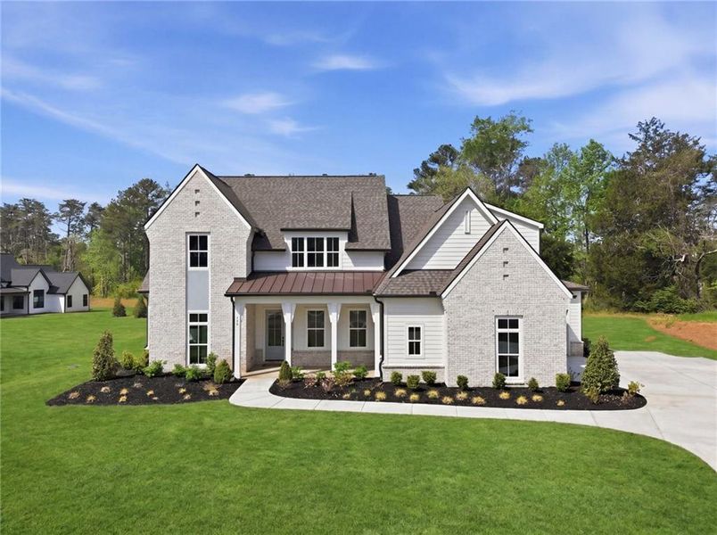 Front exterior of a new home in , Rydal, GA, highlighting curb appeal (Image 29).