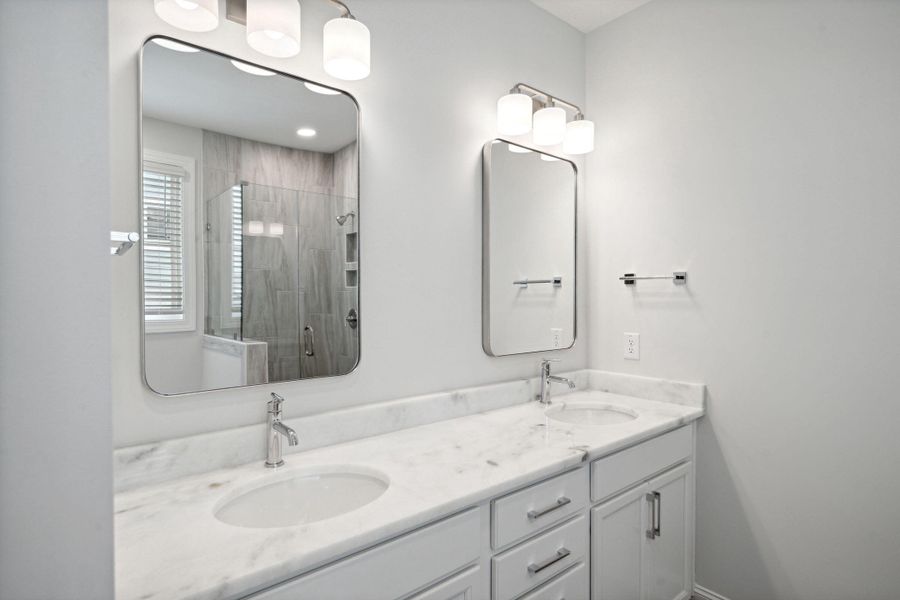 Furnished interior view inside a new home in Tidewater at Lakes of Cane Bay, Summerville (Image 11).