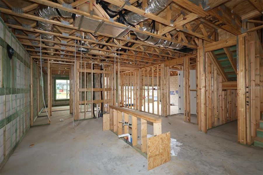 In-progress construction of a new home in Lake Star at Ovation, Winter Garden, FL (Image 11).