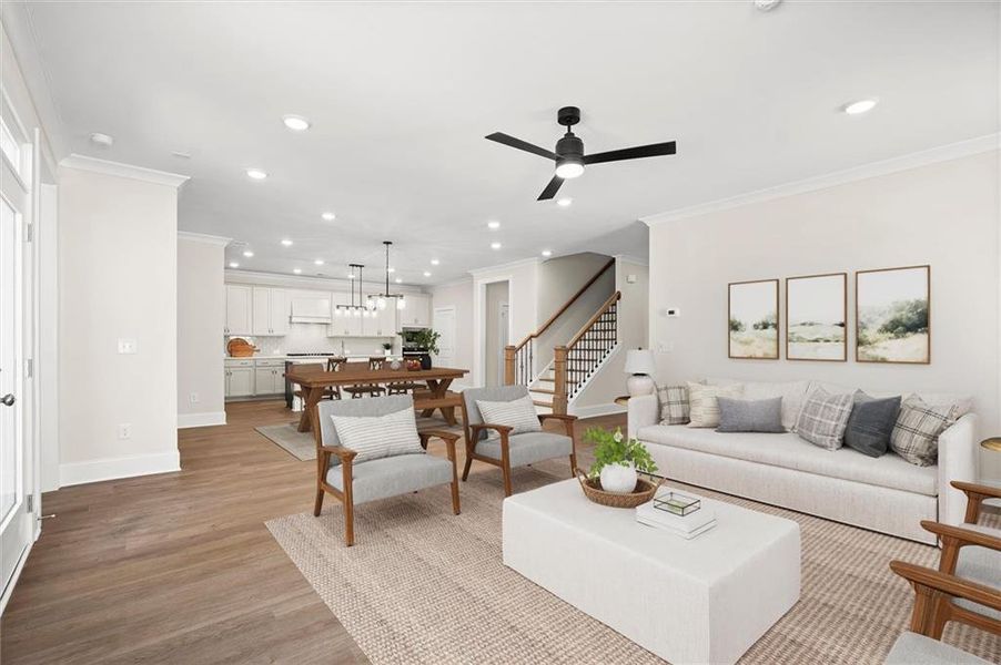 Furnished interior view inside a new home in , Canton (Image 19).