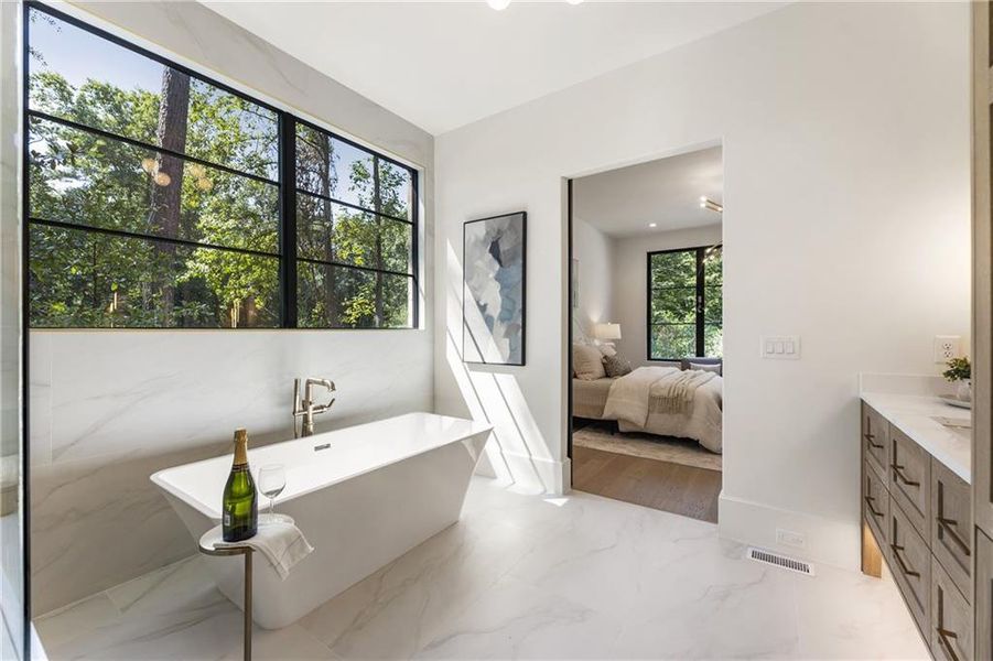 Furnished interior view inside a new home in , Atlanta (Image 64). Furnished interior view inside a new home in , Atlanta (Image 64).