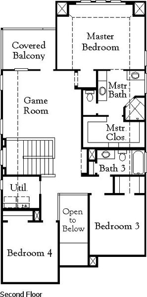 2D floor plan layout of this home in Mustang Lakes, Celina, TX (Image 3). 2D floor plan layout of this home in Mustang Lakes, Celina, TX (Image 3).