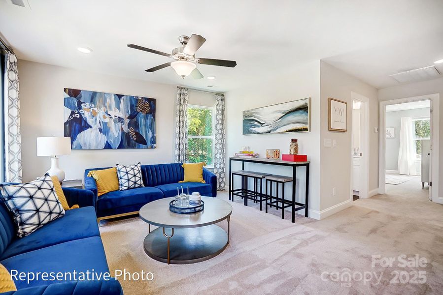 Furnished interior view inside a new home in Summerlin, Mooresville (Image 8). Furnished interior view inside a new home in Summerlin, Mooresville (Image 8).