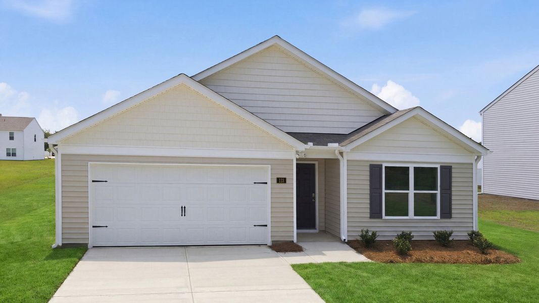 Front exterior of a new home in Blair Ridge, La Grange, NC, highlighting curb appeal (Image 19).