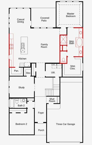 Second Floor Floorplan - Representative Photo