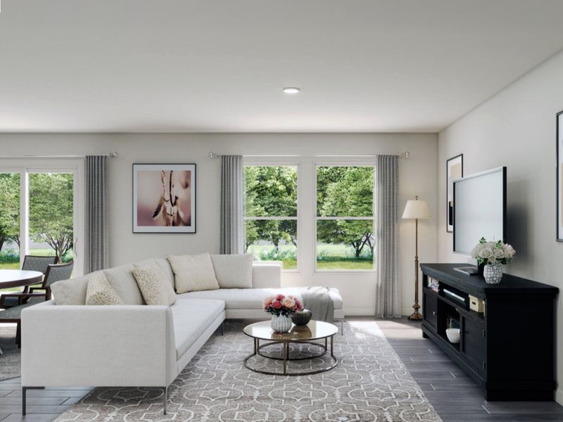 Furnished interior view inside a new home in Park Central, Mineola (Image 5).