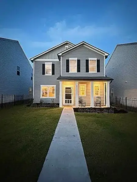 Front exterior of a new home in Casteel, Bethlehem, GA, highlighting curb appeal (Image 20).