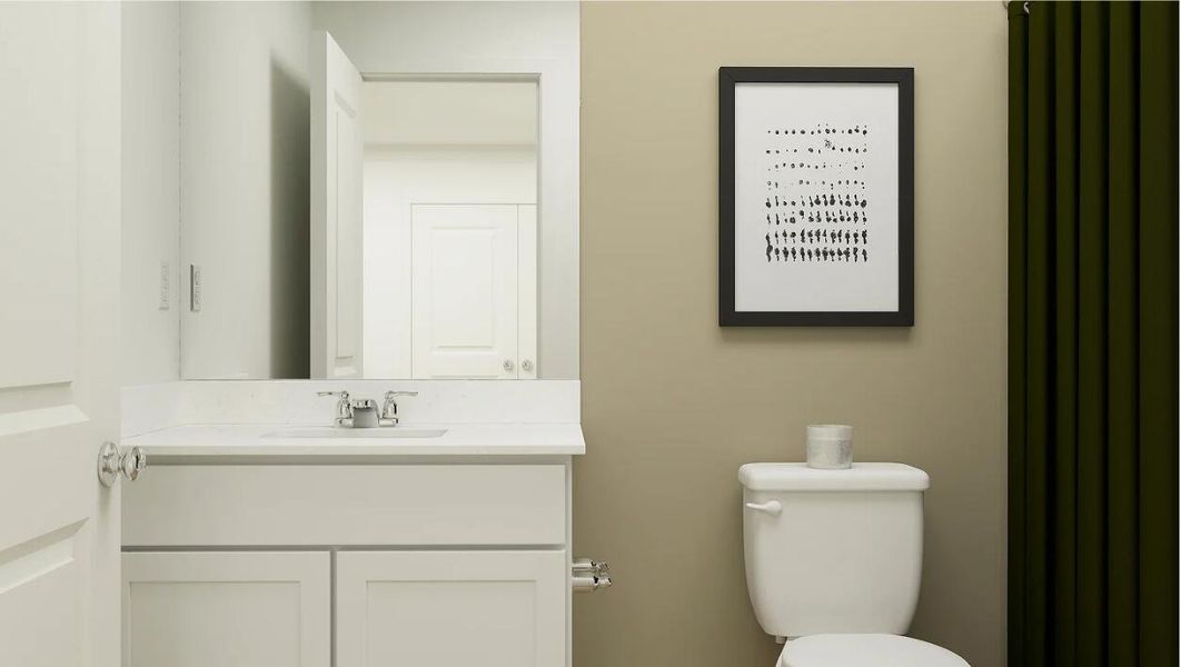 Furnished interior view inside a new home in Lindera Preserve at Cane Bay Plantation: Sabal Collection, Summerville (Image 8).