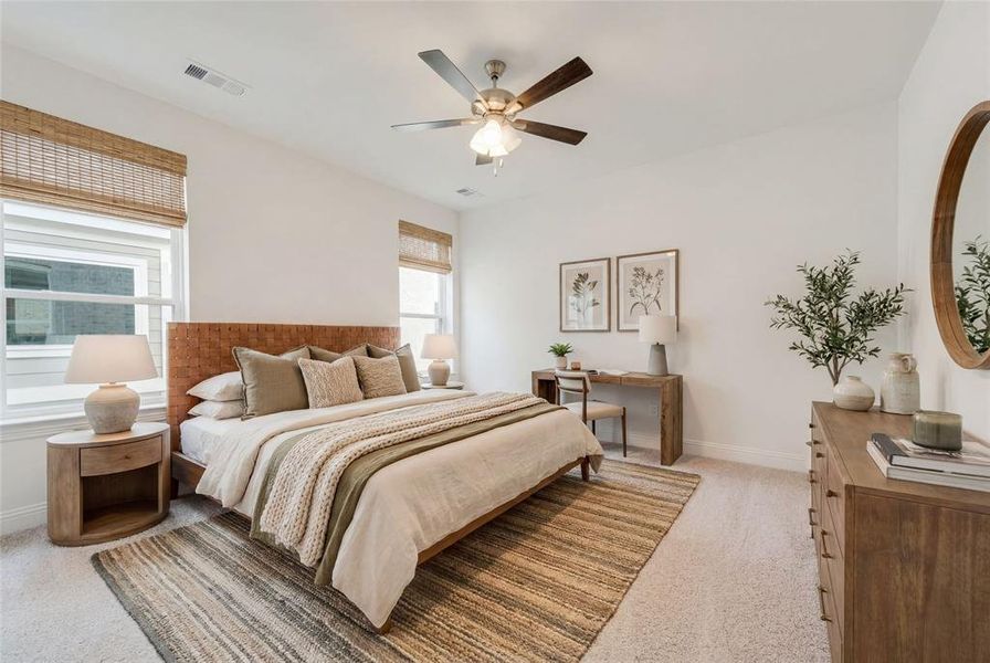 Furnished interior view inside a new home in Goodland in Prairie Ridge, Midlothian (Image 11).