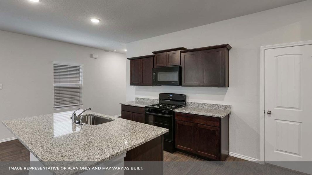 Furnished interior view inside a new home in Bar W Ranch, Leander (Image 3). Furnished interior view inside a new home in Bar W Ranch, Leander (Image 3).