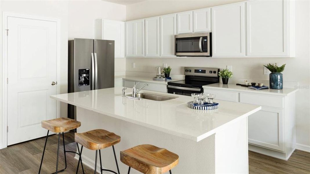 Furnished interior view inside a new home in The Gardens at Bay Street, Sarasota (Image 6).