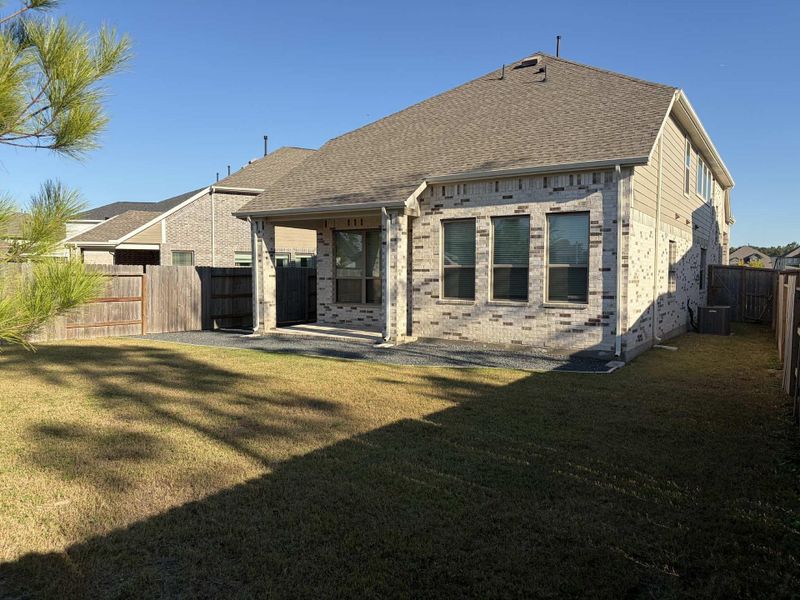 Exterior details and patio area of a home in Evergreen, Conroe (Image 20). Exterior details and patio area of a home in Evergreen, Conroe (Image 20).