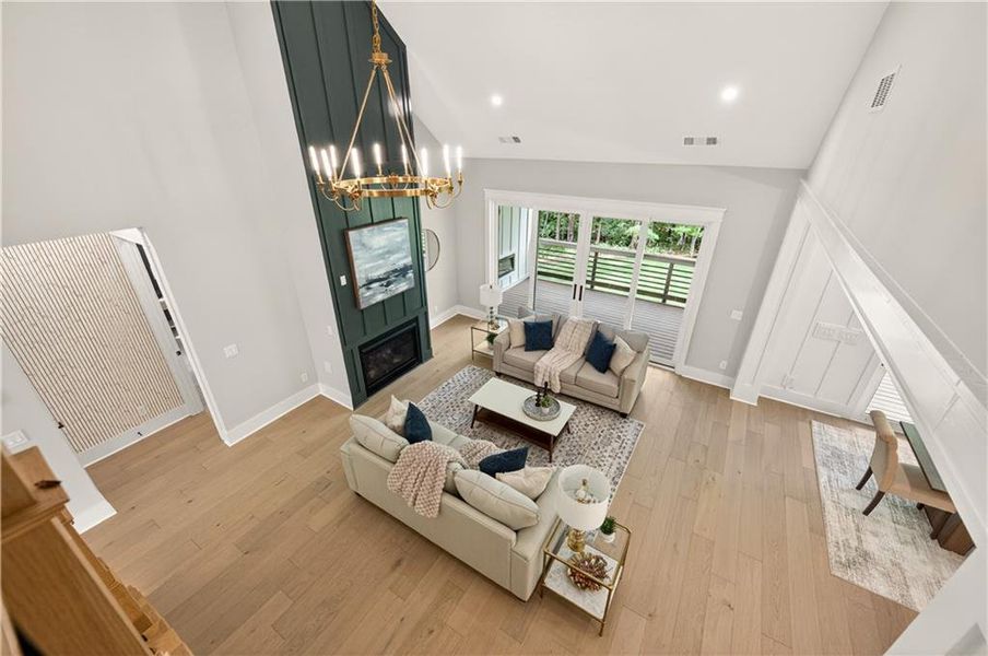 Furnished interior view inside a new home in , Cumming (Image 39). Furnished interior view inside a new home in , Cumming (Image 39).