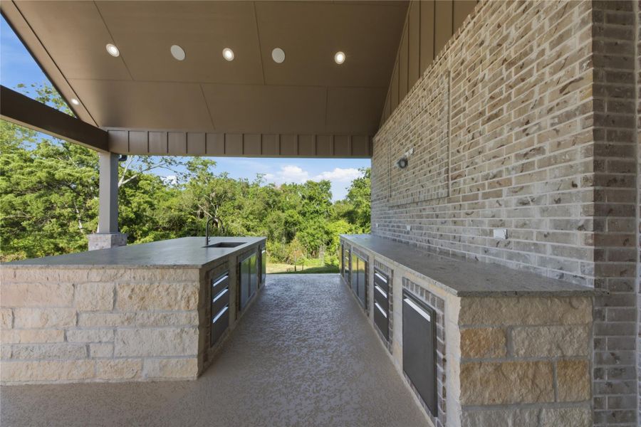 Exterior details and patio area of a home in , Baytown (Image 31). Exterior details and patio area of a home in , Baytown (Image 31).
