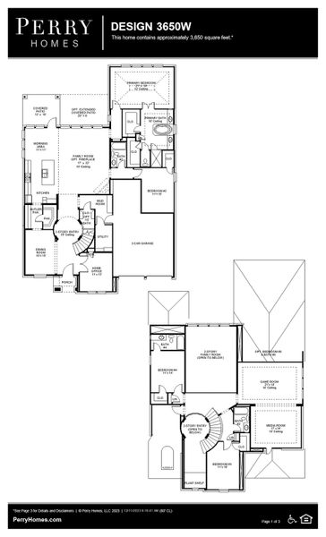 Floor Plan for 3650W