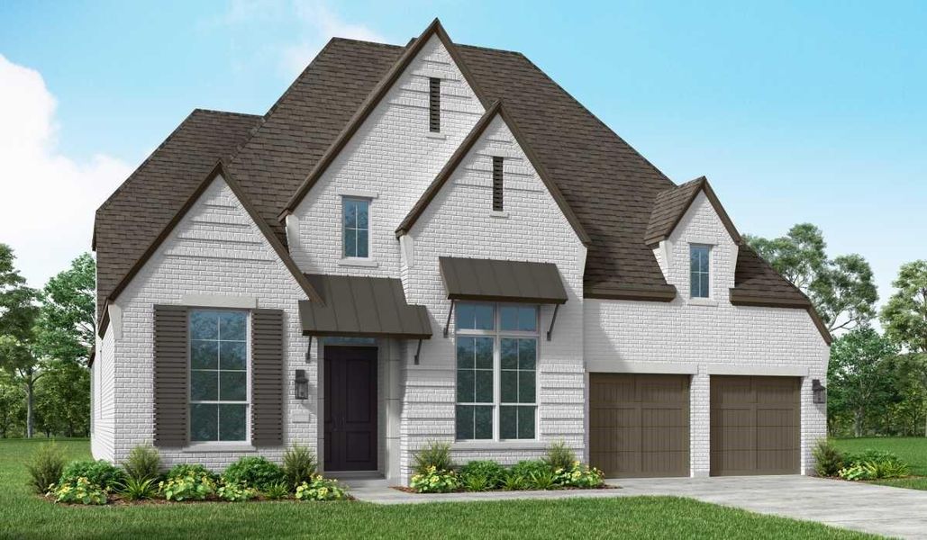 Front exterior of a new home in Briarley, Montgomery, TX, highlighting curb appeal (Image 1). Front exterior of a new home in Briarley, Montgomery, TX, highlighting curb appeal (Image 1).