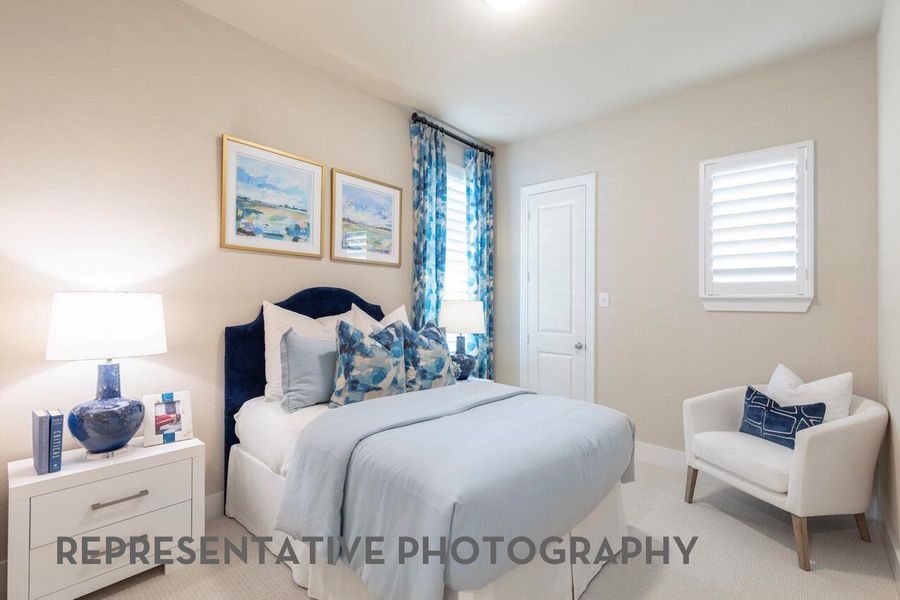 Furnished interior view inside a new home in Wolf Ranch, Georgetown (Image 27).