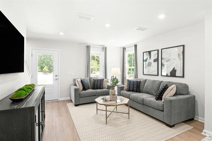 Representative furnished interior of a home built from the Reese by Ryan Homes in Colonial Village, Edenton (Image 9).