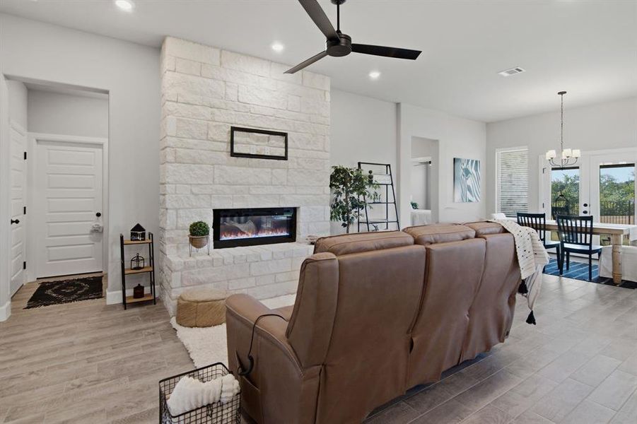 Furnished interior view inside a new home in , Burleson (Image 10).