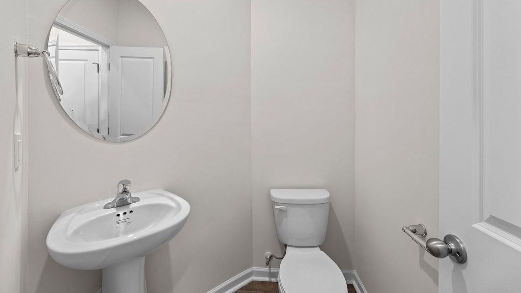 Furnished interior view inside a new home in The Townes at Ridgewood Farms, Winterville (Image 7).