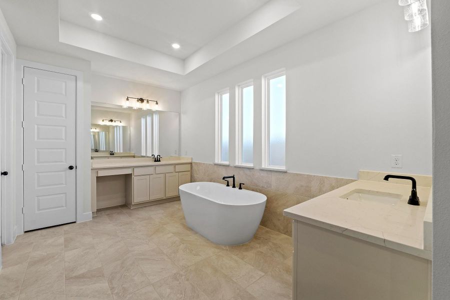 Furnished interior view inside a new home in Lariat, Liberty Hill (Image 12).