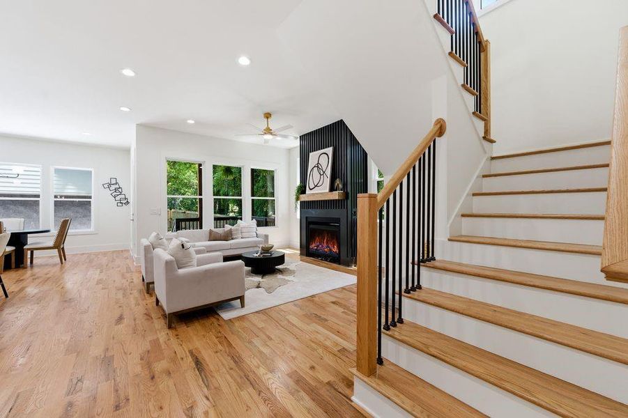 Furnished interior view inside a new home in , Atlanta (Image 37).