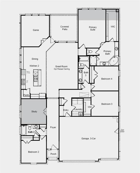 Structural options added include: Gourmet kitchen 2, extended owner's suite and closet, study and mudset shower in primary bath.