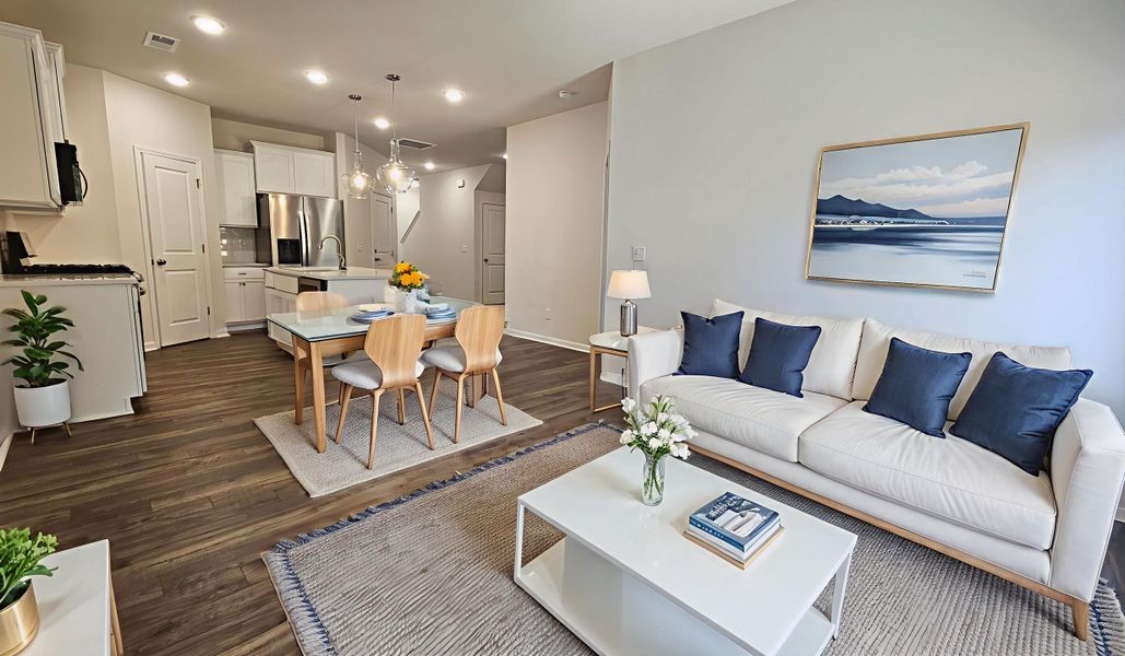 Furnished interior view inside a new home in The Falls, Blythewood (Image 4). Furnished interior view inside a new home in The Falls, Blythewood (Image 4).