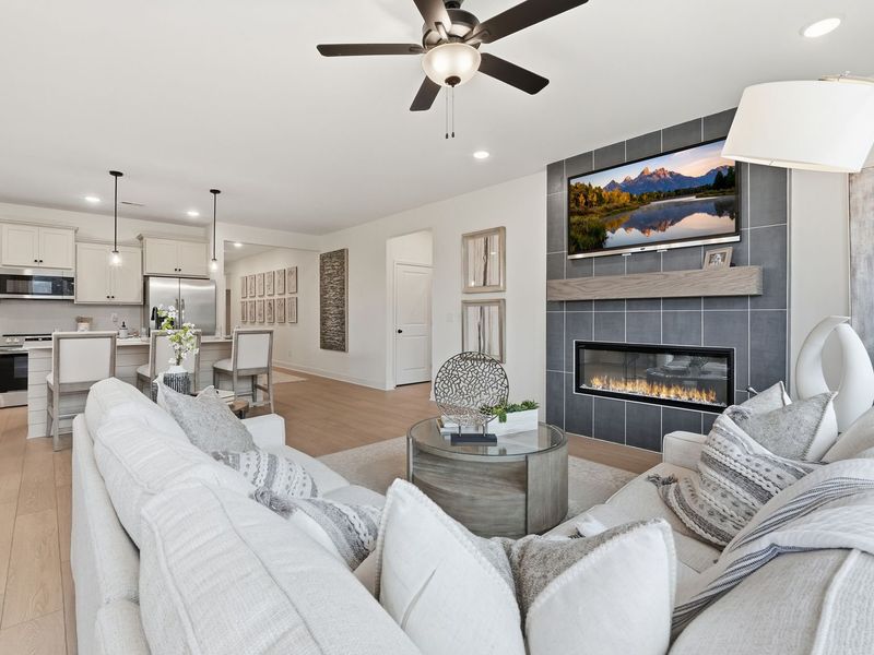 Representative furnished interior of a home built from the The Laurel J by Davidson Homes LLC in Bailey Park, Fayetteville (Image 34).