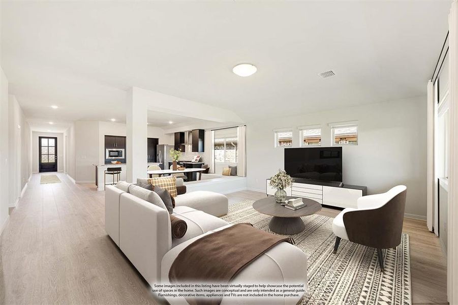 Furnished interior view inside a new home in Eagle Glen Elements, Alvarado (Image 30).