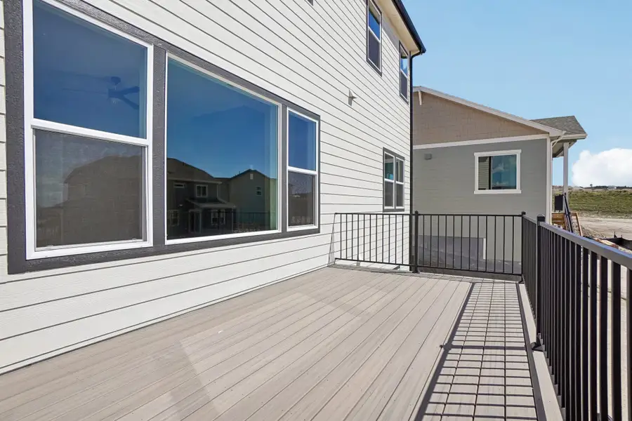 Exterior details and patio area of a home in Jackson Creek North, Monument (Image 32).