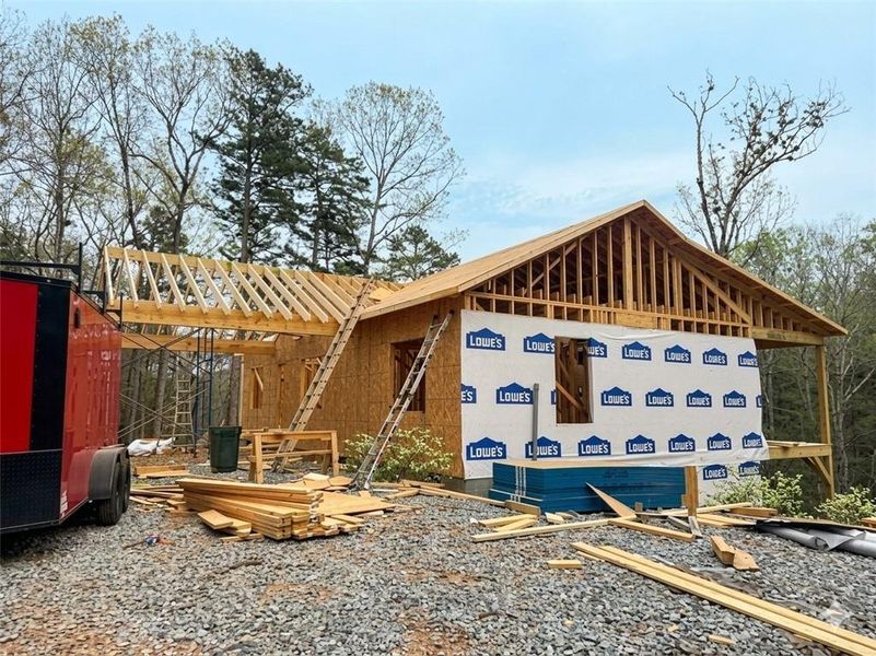 In-progress construction of a new home in , Ellijay, GA (Image 32).