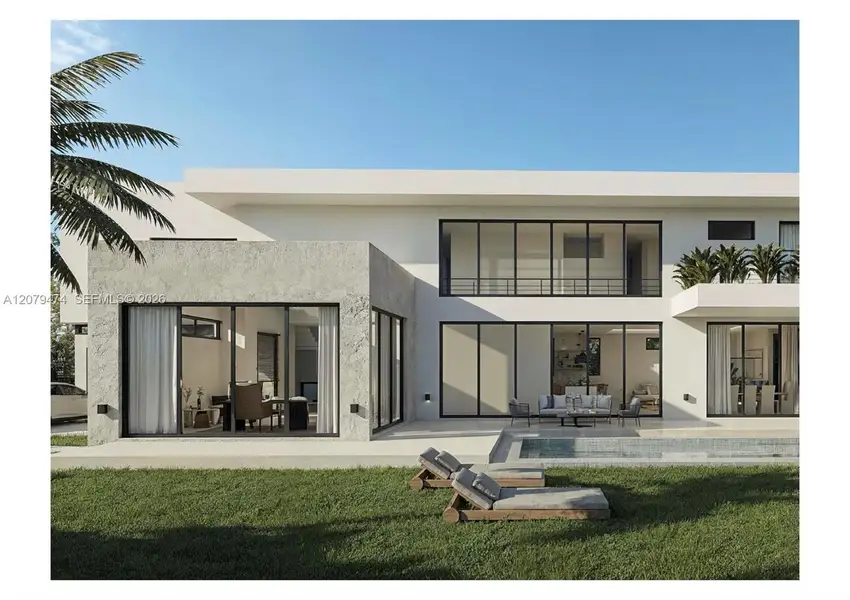 Exterior details and patio area of a home in , Miami (Image 22). Exterior details and patio area of a home in , Miami (Image 22).