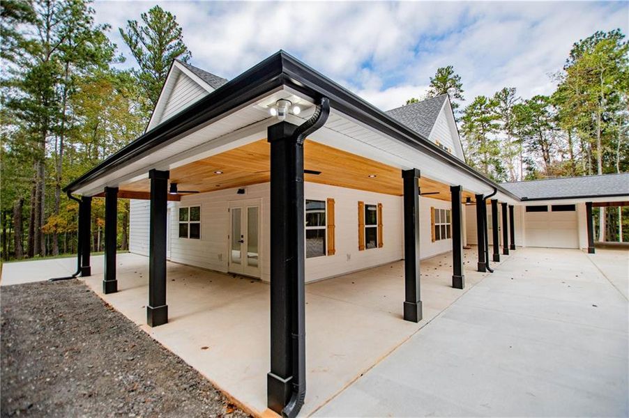 Exterior details and patio area of a home in , Newnan (Image 29).