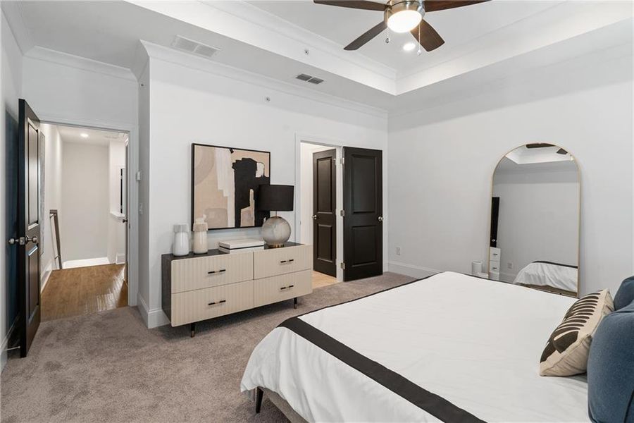 Furnished interior view inside a new home in IveyBrooke, Alpharetta (Image 16).