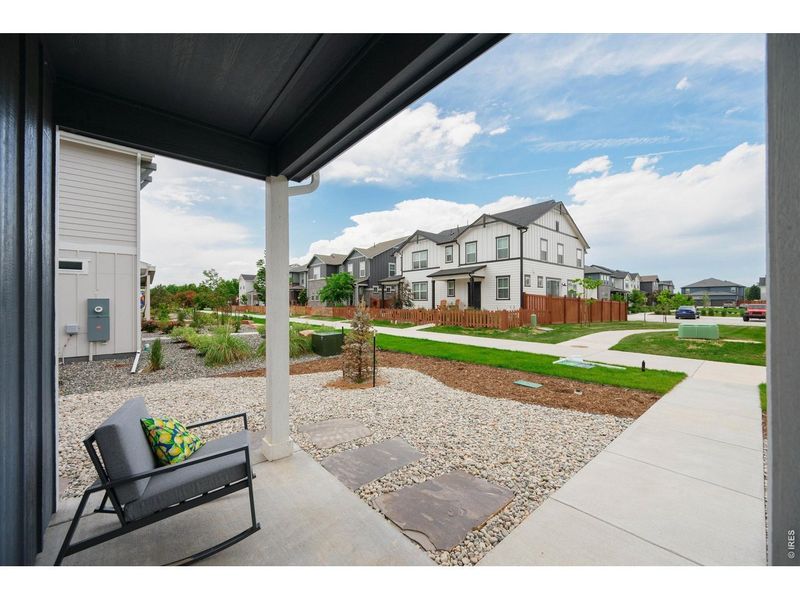 Exterior details and patio area of a home in Fickel Farm, Berthoud (Image 2).
