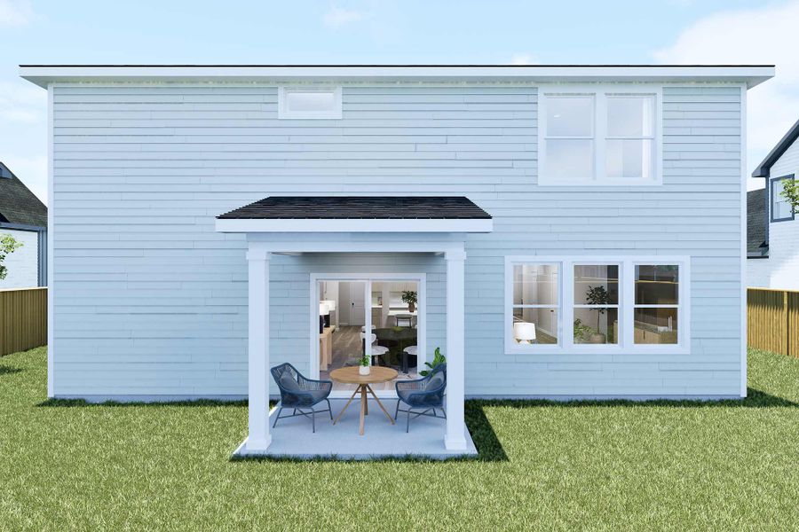 Representative exterior details of a home built from the The Dragonfly by David Weekley Homes in The Preserve at Laurelton – Canopy Collection, Green Cove Springs (Image 3).