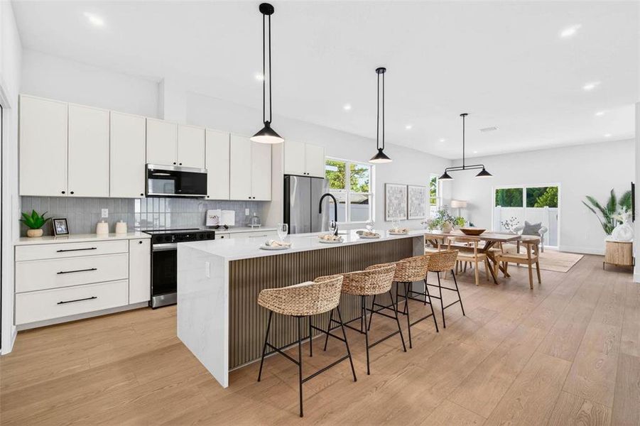 Furnished interior view inside a new home in , St. Petersburg (Image 4).