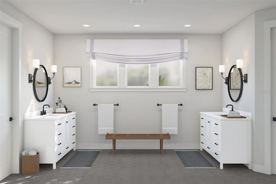 Furnished interior view inside a new home in Preserve at Deer Lakes, Sanford (Image 8).