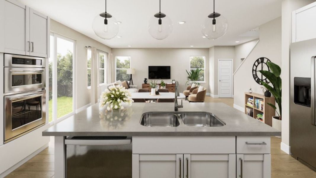 Representative furnished interior of a home built from the Peak by Taylor Morrison in Sugar Creek Alpine Collection, Loveland (Image 6).