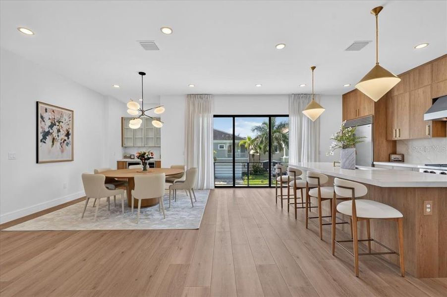 Furnished interior view inside a new home in , Redington Shores (Image 48).