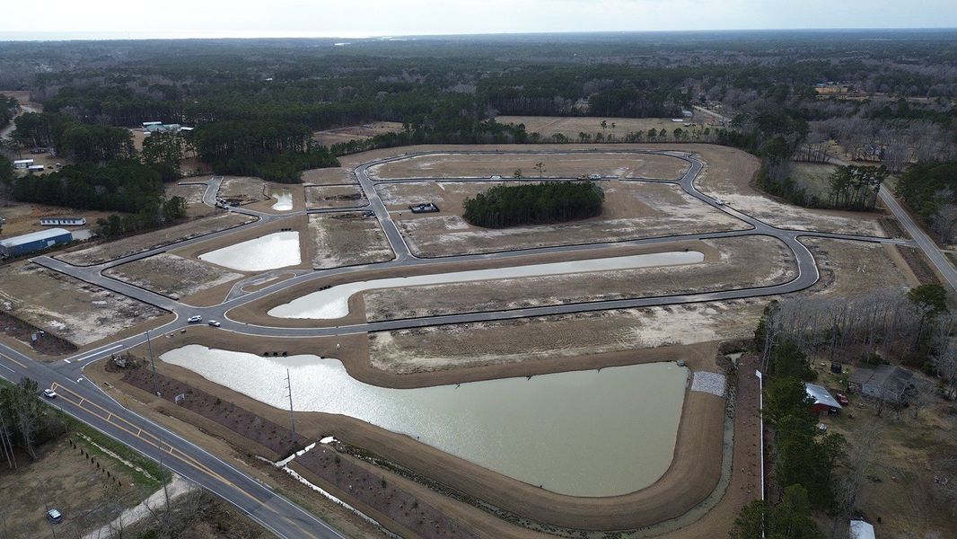Site preparation for new homesites in Fox Run, Supply (Image 3).