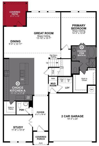 Beazer Homes Wildflower Ranch Brenham floorplan.