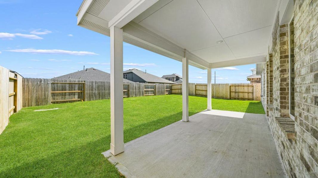 Exterior details and patio area of a home in Cypress Green, Hockley (Image 2). Exterior details and patio area of a home in Cypress Green, Hockley (Image 2).