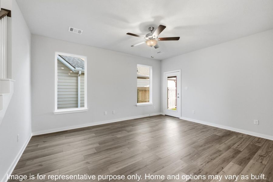 Spacious, unfurnished interior of a new home in Heartland at Vintage Farms, Brenham (Image 5).